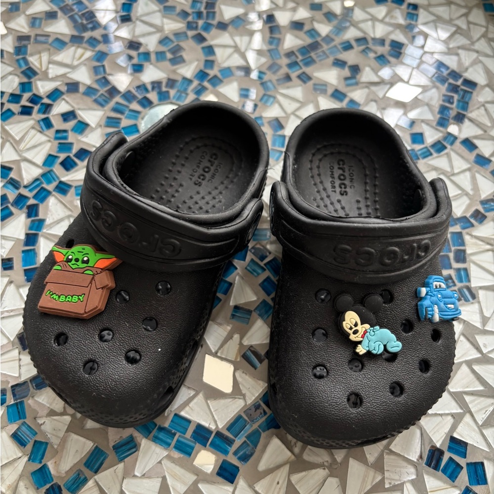 Black Baby Crocs